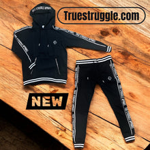 Load image into Gallery viewer, True Struggle Black & White Signature Sweatsuit