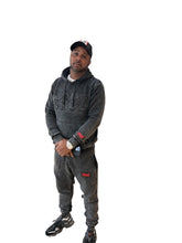 Load image into Gallery viewer, New Black Acid Wash Jogger Set
