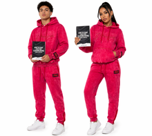 Load image into Gallery viewer, Package Deal "Lightweight Pullover"Red Acid Wash Unisex Fit + The Blue print Book to success
