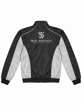 Load image into Gallery viewer, True Struggle Signature Windbreaker Jacket — Black &amp; Gray
